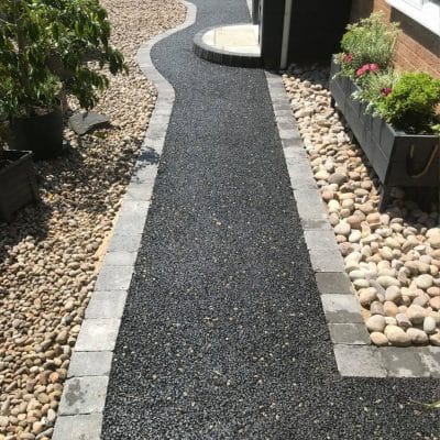 block pave edges and tarmac to renovate drive and path - MJ Nunn Surfacing