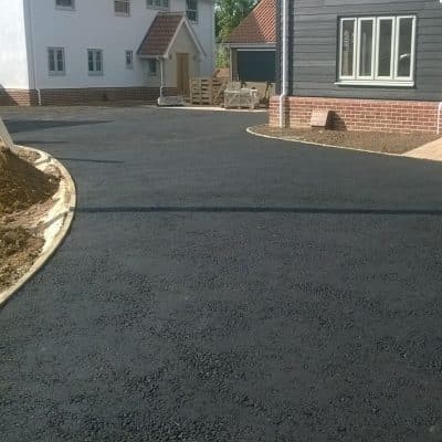 tarmac asphalt to driveways in new build - MJ Nunn Surfacing